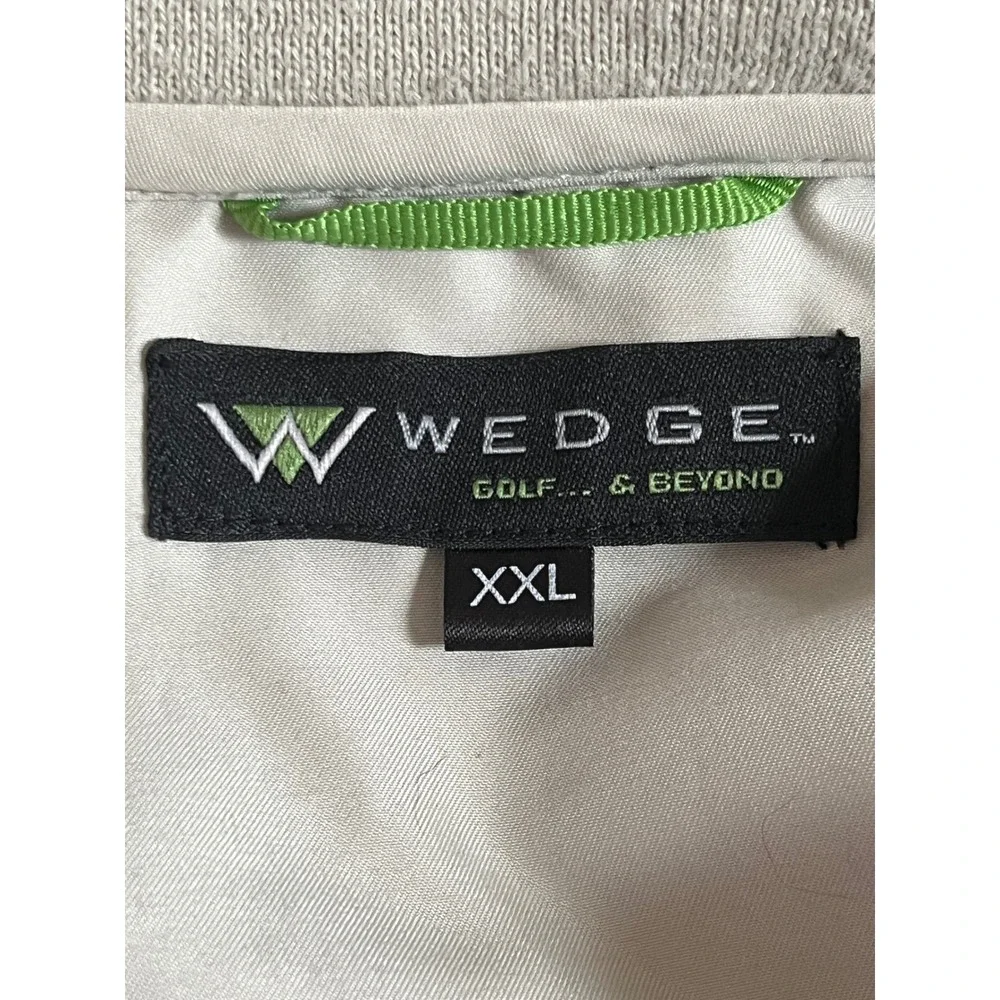 Wedge Golf & Beyond Windbreaker Pullover Mens XXL V-Neck Black